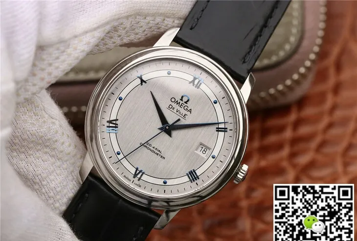 Omega De Ville 424.13.40.20.02.003 MKS Factory 1:1 Best Edition Replica Watch Black Leather Strap